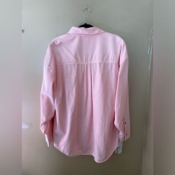 Favorite Daughter ex boyfriend shirt ballet pink Oxford button down Revolve - Picture 9 of 11